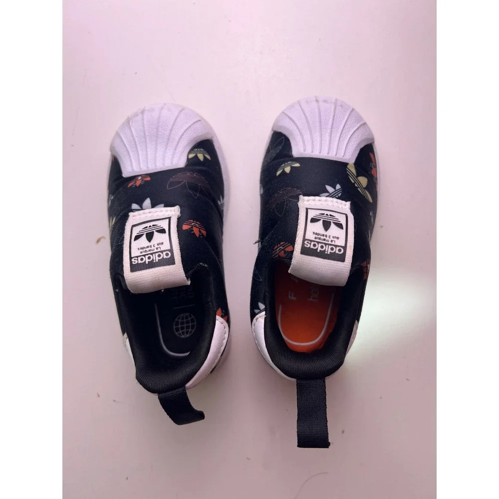 Adidas Superstar 360 Kids Slip On Shoes Black Multi Color GX1971‎ Size 6K
